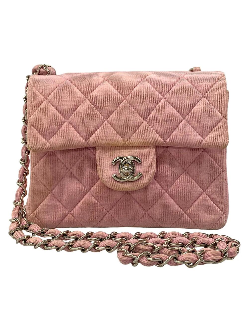 Chanel Mini Matelasse Pink Cotton #346986C23B